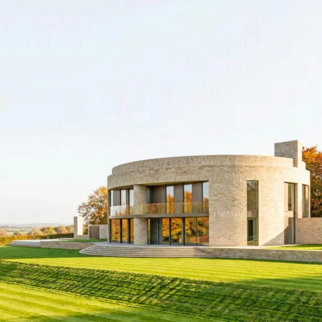 Preliminary design for a new country house in a classic English landscape.
This option takes a pure elliptical form; a contemporary take on the Palladian pavilion standing proud in its elevated position.

#Palladian #countryhouse #architectinoxford #classic #design